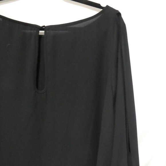 LOVE & LEGEND | size 18 | Sheer Black Blouse With Embellished Cuffs - Picture 11 of 14